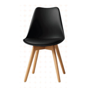 Chaise noire contemporaine
