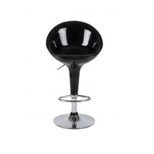 Tabouret de bar haut design en coque noire