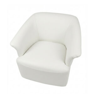 Fauteuil club blanc grand
